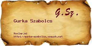 Gurka Szabolcs névjegykártya
